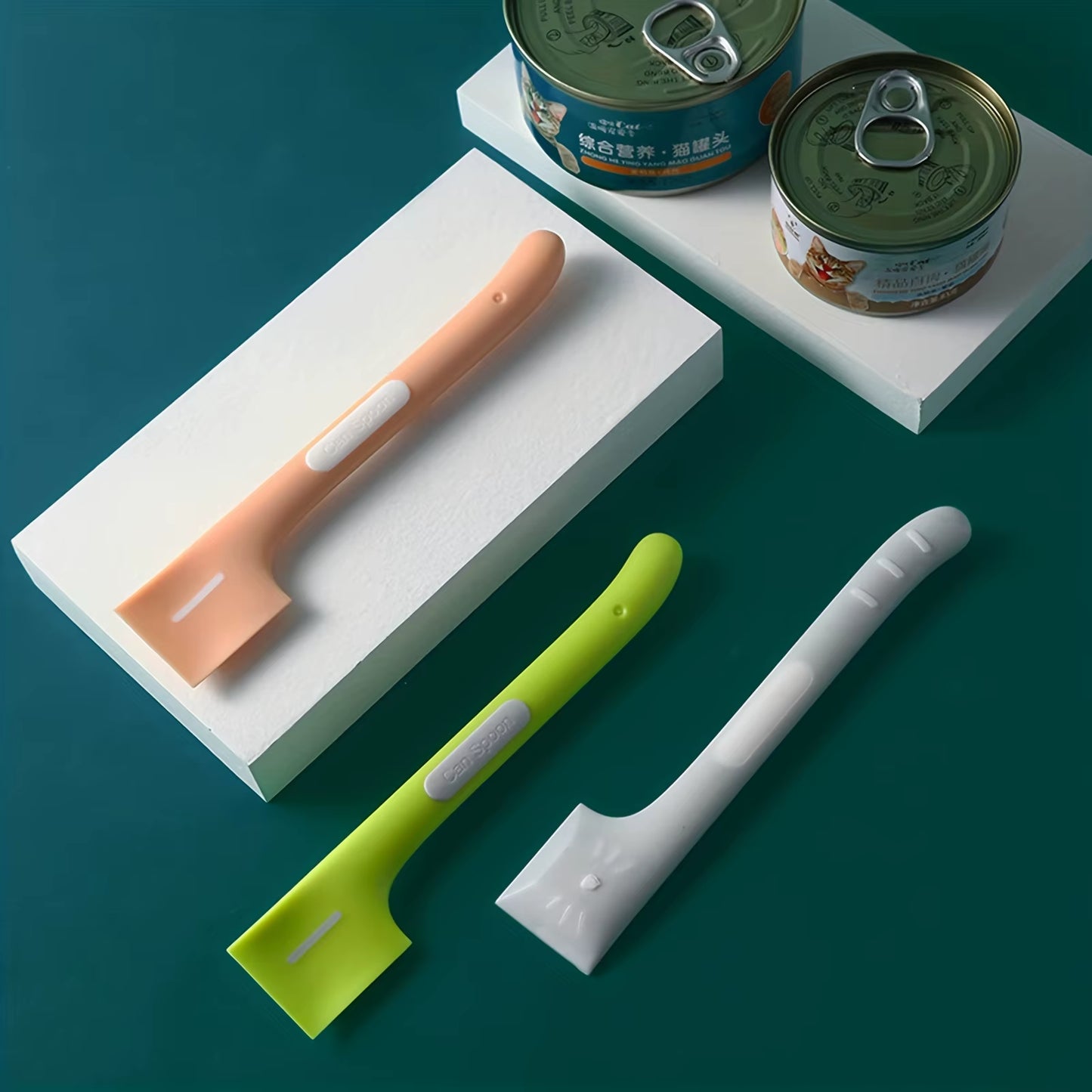 3Pcs Pet Food Can Spoon Pet Food Mixing Spoon Dog and Cat Food Can Spoon