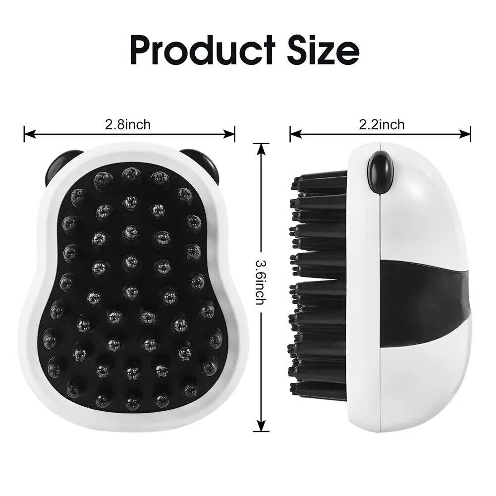 Pet Dog Bath Brush Dog Cat Shampoo Brush Grooming Washing Brush Comb Panda Shape