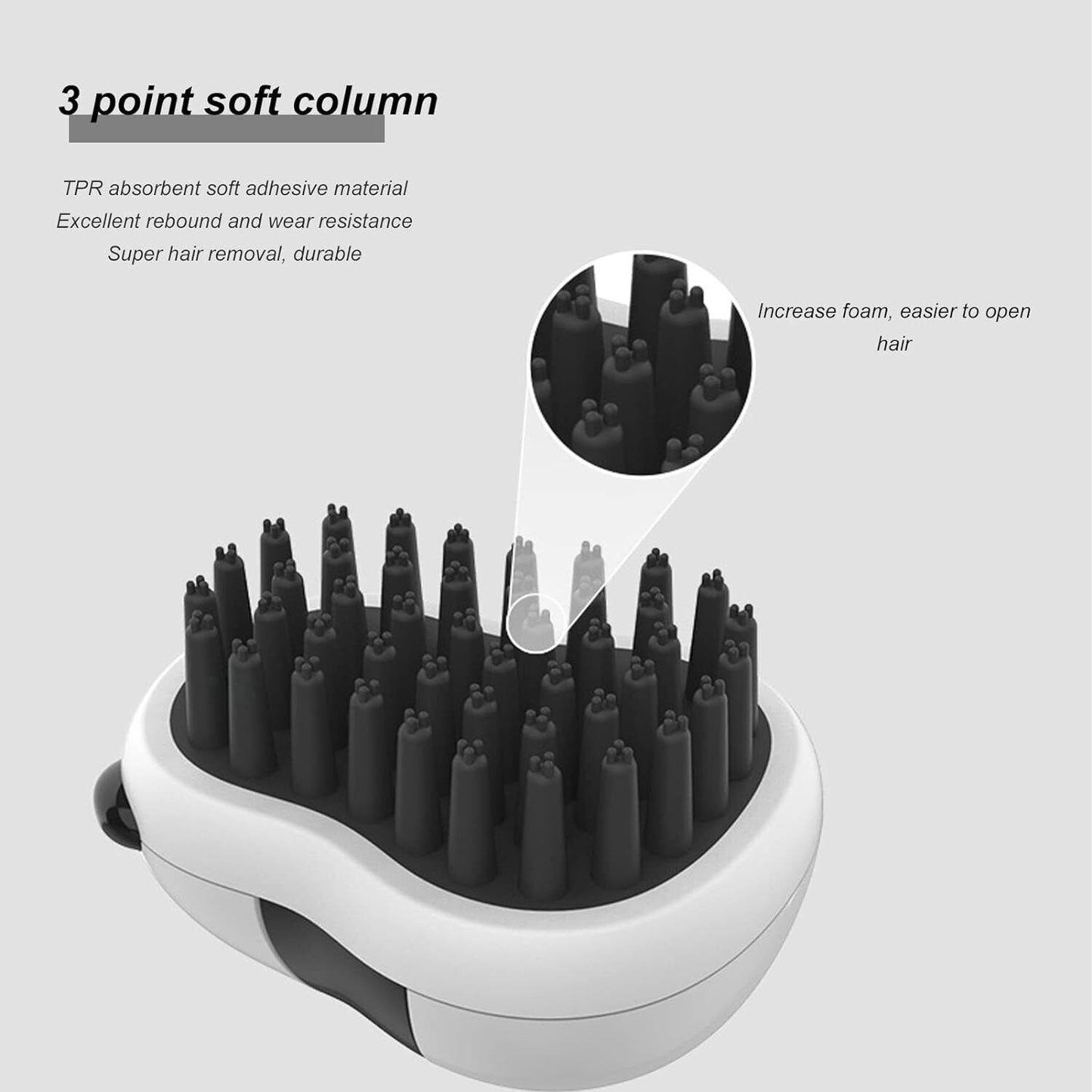 Pet Dog Bath Brush Dog Cat Shampoo Brush Grooming Washing Brush Comb Panda Shape