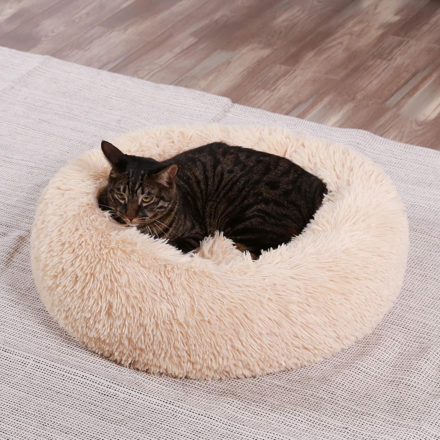 Dog Beds Indoor Dogs Large, Faux Fur Dog Beds Medium, Calming Dog Beds Machine Washable