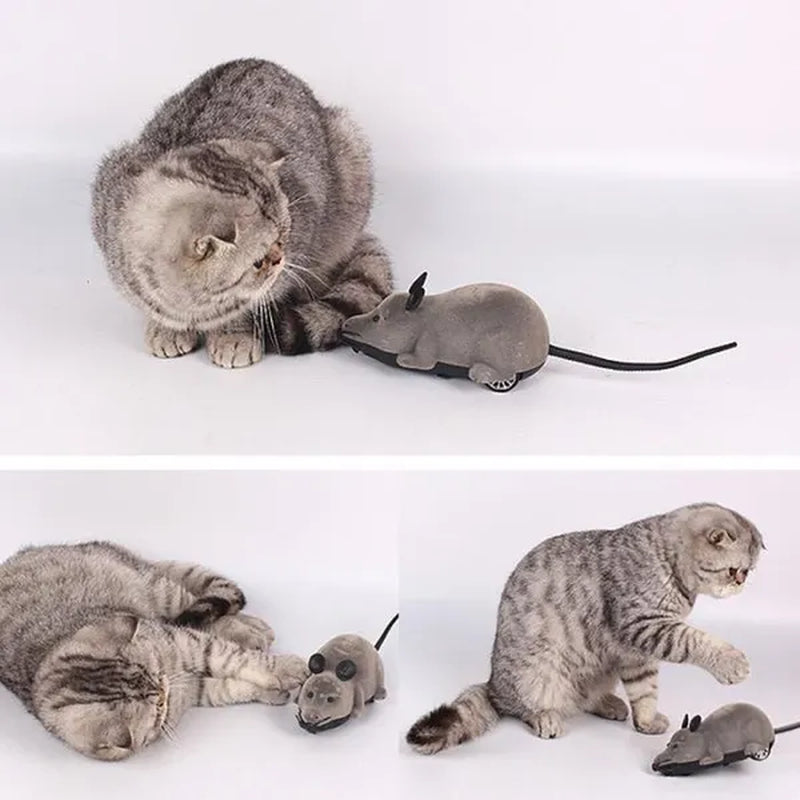 Wireless Remote Mouse Toys Mice Funny Cat Toys Remote Control Cat Toys Simulation Mouse Toys