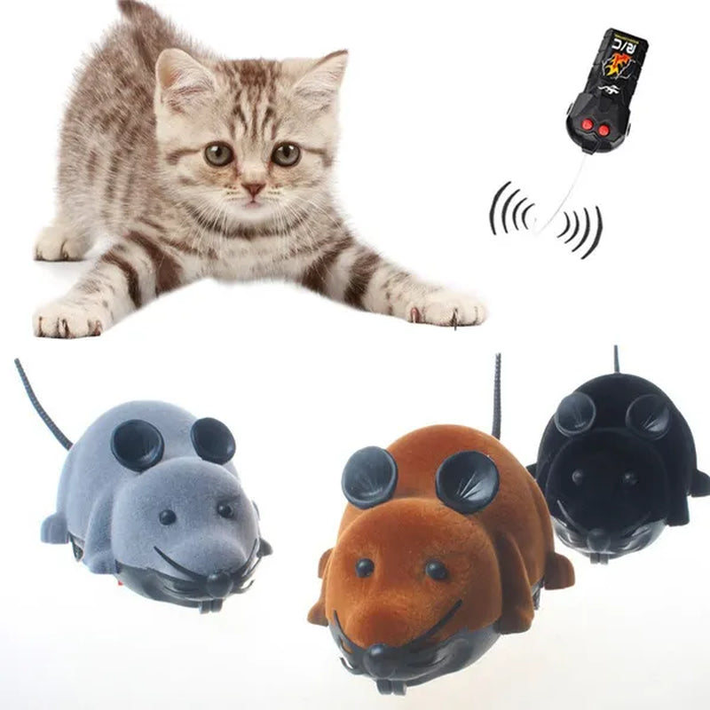 Wireless Remote Mouse Toys Mice Funny Cat Toys Remote Control Cat Toys Simulation Mouse Toys