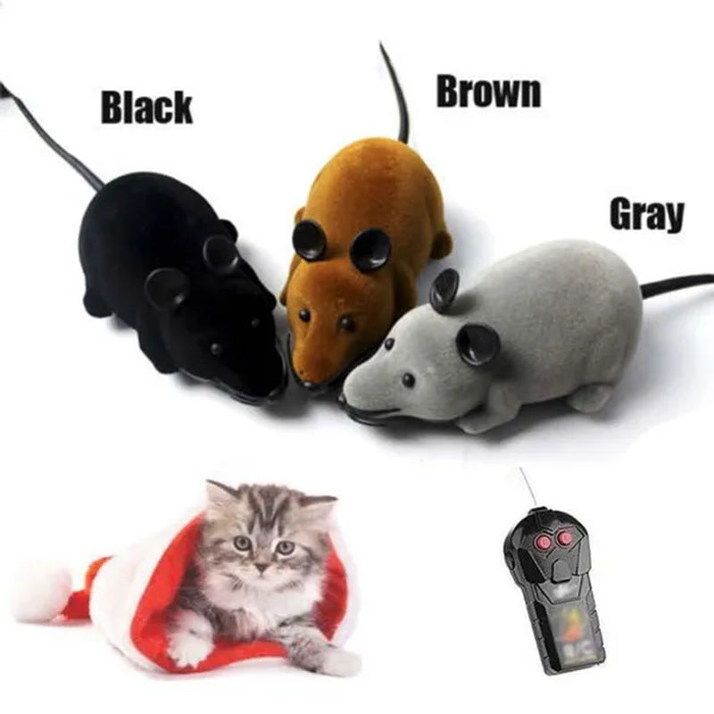 Wireless Remote Mouse Toys Mice Funny Cat Toys Remote Control Cat Toys Simulation Mouse Toys