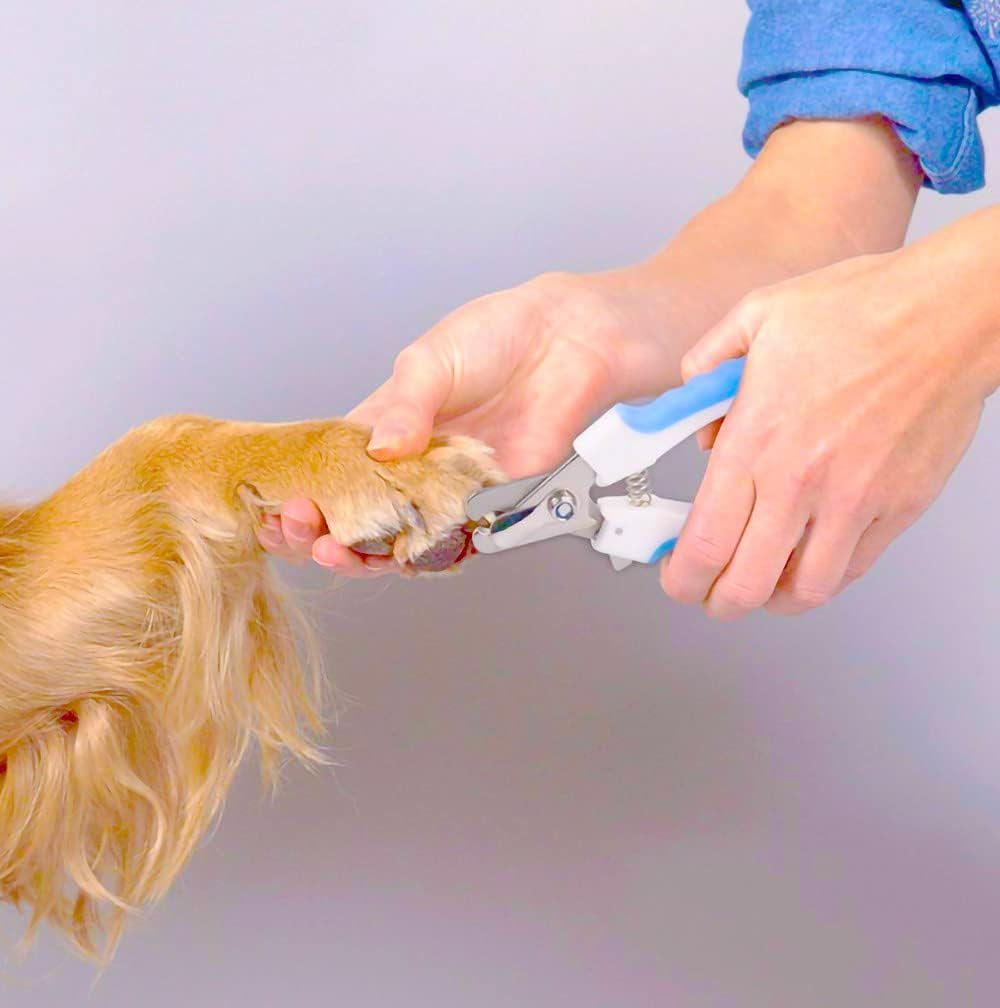 Dog Nail Clippers and Trimmer, Professional Cat Nail Clipper with Sharp Blades and Nail File (Small, Pink)
