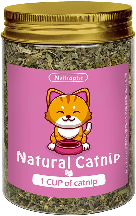 Cat Nip, Premium Catnip Leaves for Cat, Makes Cat Crazy (1CUP)