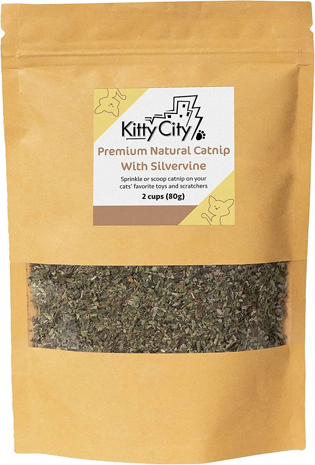 Premium Natural Catnip with Silvervine Bag