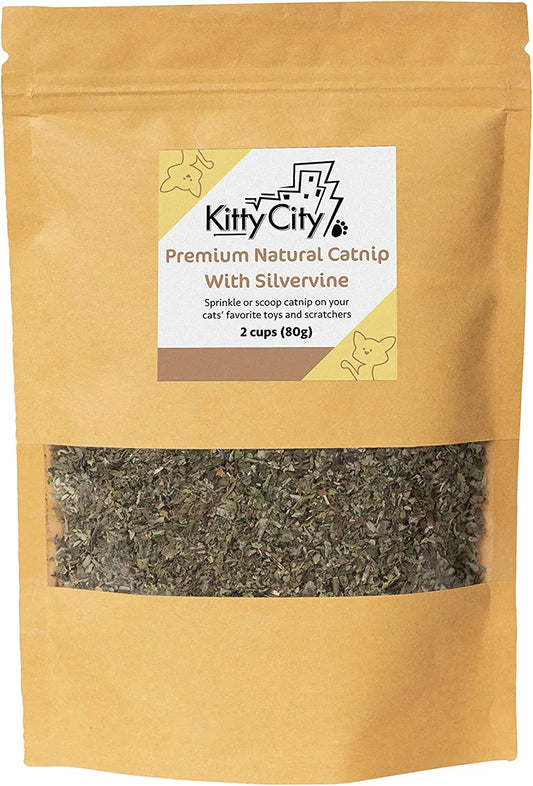 Premium Natural Catnip with Silvervine Bag