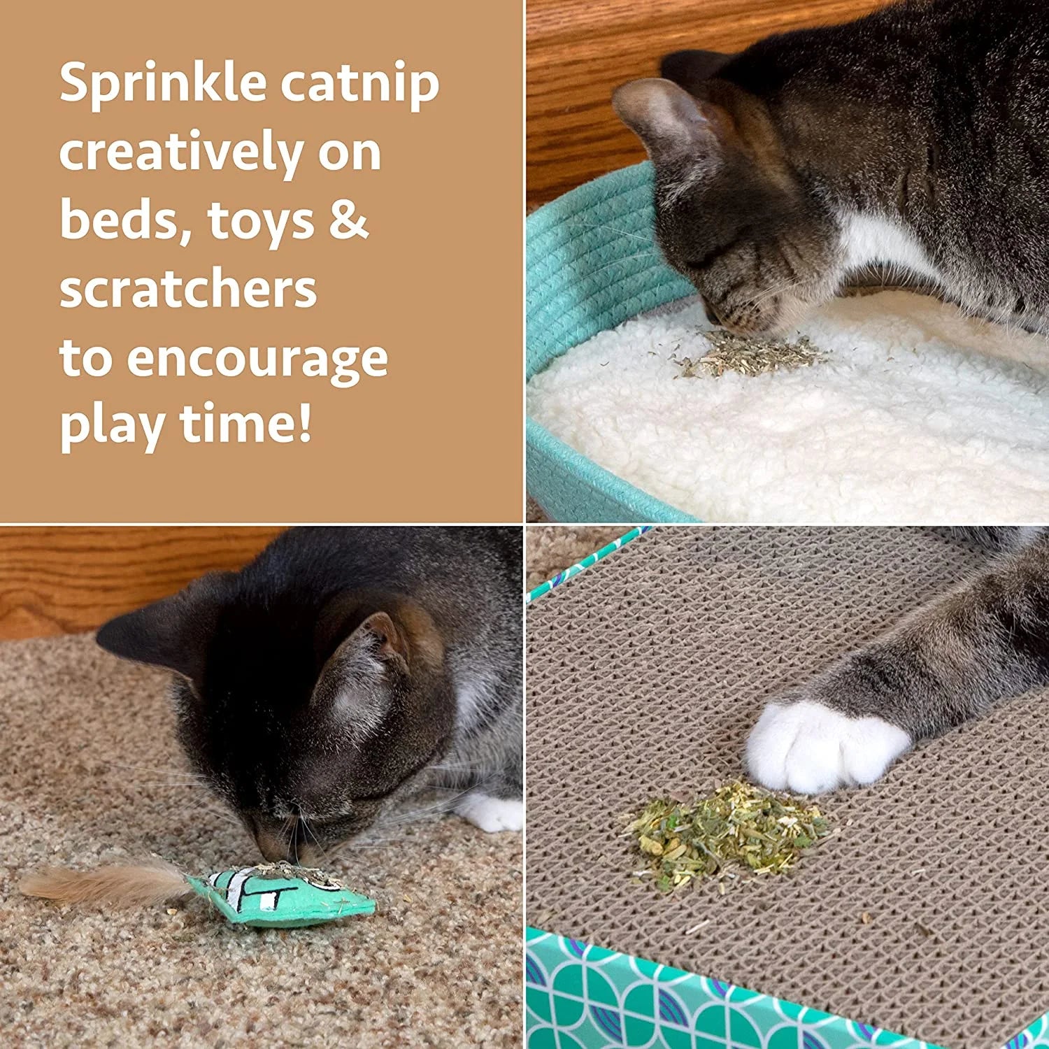 Premium Natural Catnip with Silvervine Bag